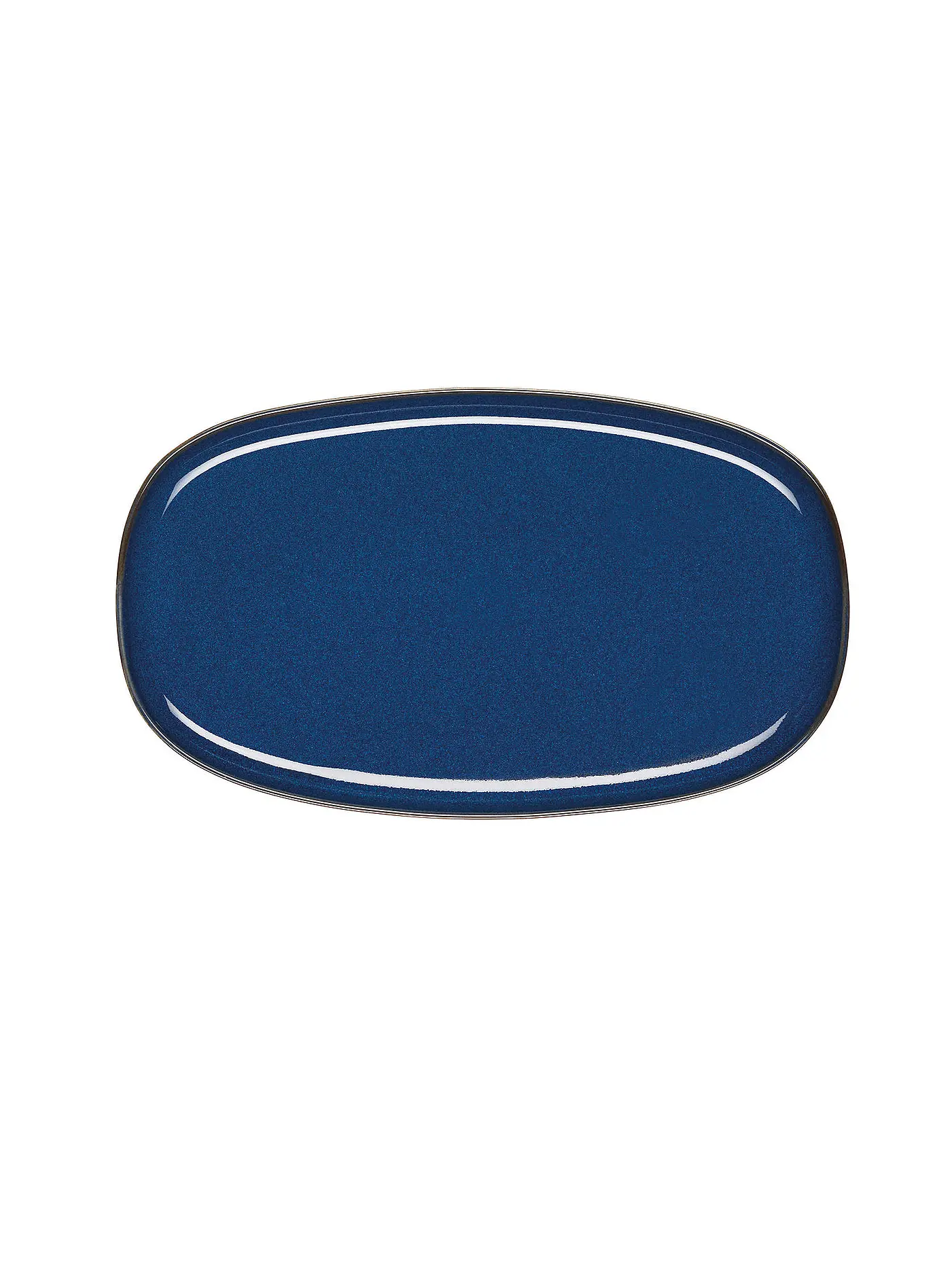 ASA SELECTION | Platte oval 31x18cm Saisons Sand | dunkelblau
